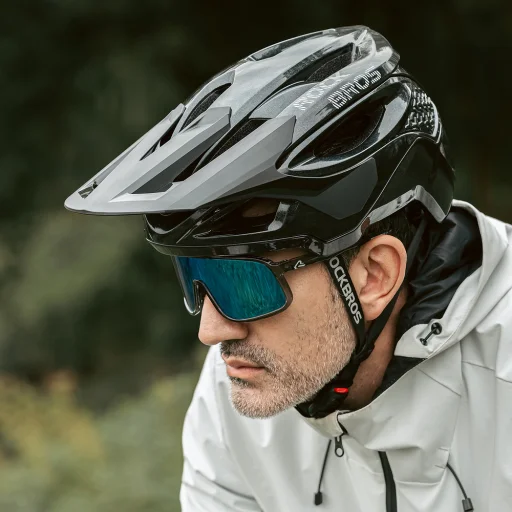Rockbros LK-99 MTB prilba s nastaviteľným šiltom a magnetickým zapínaním 58-62 cm - Čierna - 15