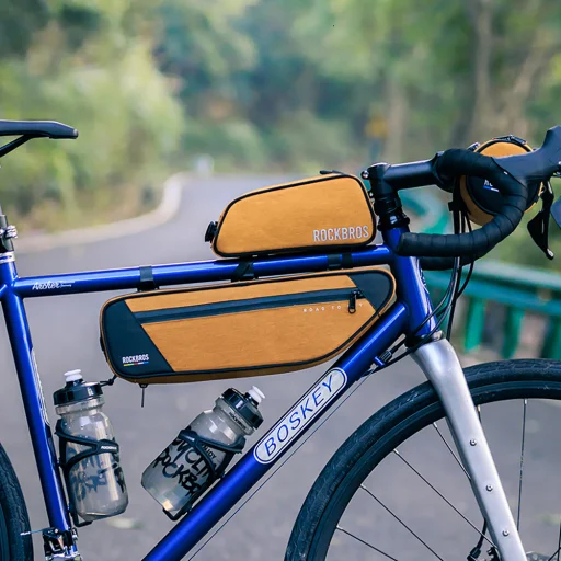 Taška pod rám bicykla 2L Rockbros TL003 ROAD TO SKY vodoodolná – oranžová - 11