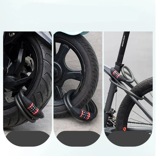 Rockbros RKS507 zámok na bicykel - 5-miestny kód - 5