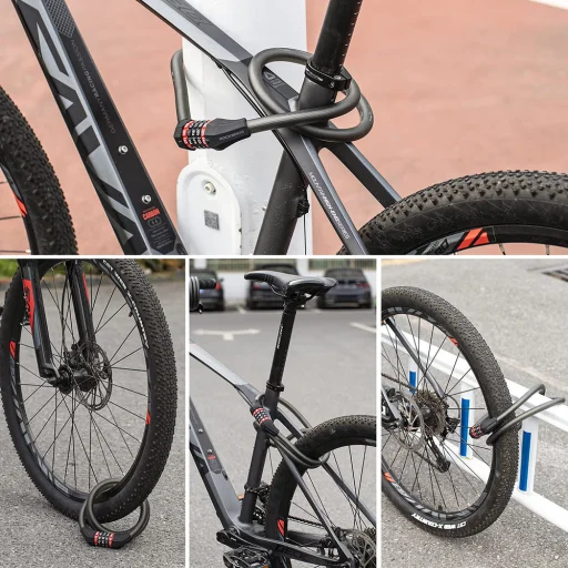 Rockbros RKS507 zámok na bicykel - 5-miestny kód - 6