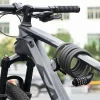 Zámok na bicykel Rockbros RKS531 – oceľové lanko, 5-miestna číselná kombinácia + LED, 180 cm thumbnail
