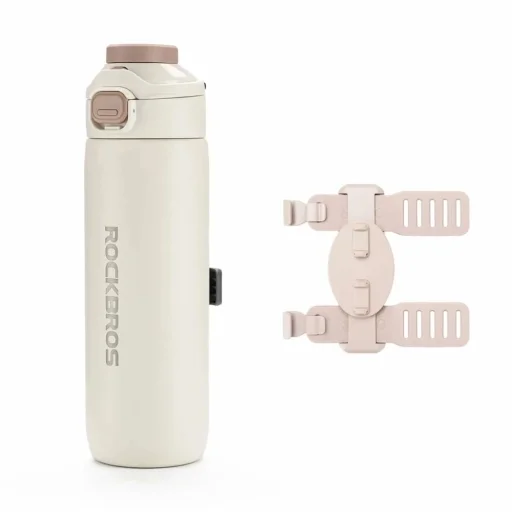 Rockbros S550H-1 termo fľaša - magnetický popruh, béžová - 1