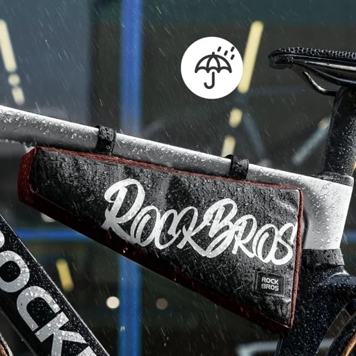 Rockbros G008 Flash Journey trojuholníková taška – XL, červená - 5