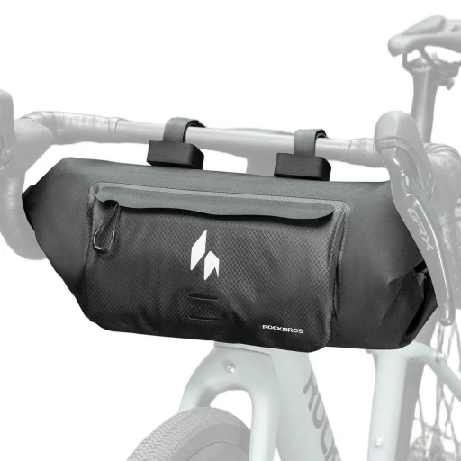 Rockbros AS-154 predná taška na bicykel - vodotesná, čierna - 1