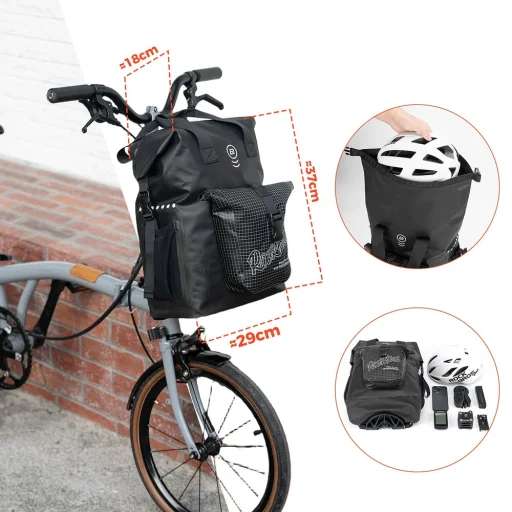 Rockbros AS-158 predná taška - pre skladacie bicykle Brompton - 2