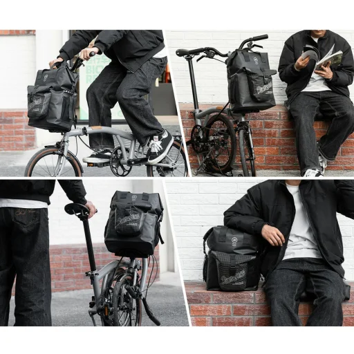 Rockbros AS-158 predná taška - pre skladacie bicykle Brompton - 7