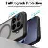 Hybridné TPU PC matné MagSafe puzdro na telefón série Fan Dun pre Xiaomi 17T Pro 5G (čierne) thumbnail