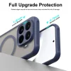Xiaomi 17T 5G készülékhez Fan Dun sorozatú TPU hibrid PC matt MagSafe telefontok (kék) tok thumbnail