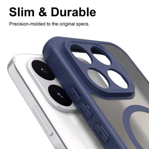 Xiaomi 17T 5G készülékhez Fan Dun sorozatú TPU hibrid PC matt MagSafe telefontok (kék) tok - 6