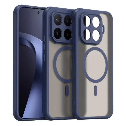 Xiaomi 17T Pro 5G készülékhez Fan Dun szériás TPU + PC hibrid, matt MagSafe telefontok (kék) tok - 1