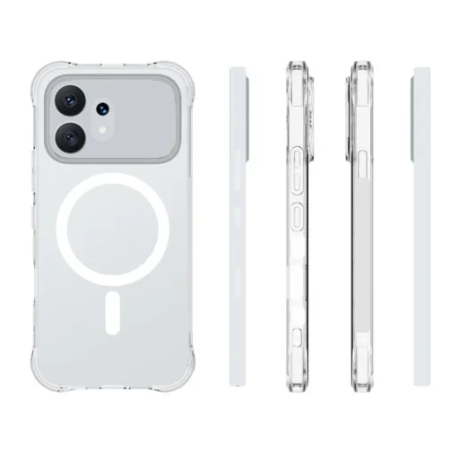 Honor 600 5G Global nárazuvzdorné, protišmykové, Magsafe magnetické TPU puzdro na telefón (priehľadné) puzdro - 2