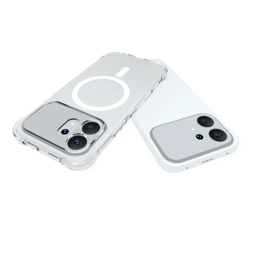 Honor 600 5G Global ütésálló, csúszásmentes, Magsafe mágneses TPU telefontok (átlátszó) tok - 3