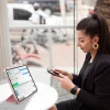 iPad 10.9 2022, iPad 11 2025 készülékhez 3 részes TPU fliptok műbőr táblagéptok stylus tartóval (rózsaszín) tok thumbnail
