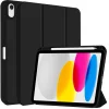 Trojdielne skladacie TPU flipové puzdro z umelej kože pre iPad 10.9 2022, iPad 11 2025 s držiakom na stylus (čierne) thumbnail