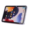 iPad 10.9 2022, iPad 11 2025 készülékhez vászonmintás PU + szilikon háromra hajtható tablet tok (lila) tok thumbnail