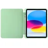 iPad 10.9 2022, iPad 11 2025 készülékhez négy sarkán légzsákos, ütésálló, háromba hajtható táblagép bőrtok (matchazöld) tok stylus tartóval thumbnail