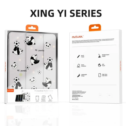 iPad 10.9 2022, iPad 11 2025 készülékhez  PU bőr táblagép tok Apple Pencil, Stylus tartóval (Macska rózsaszín) - 4