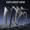 RedPepper IP68 vodotesné puzdro na telefón s trojitou ochranou a MagSafe pre iPhone 17 Pro (čierna/tmavosivá) thumbnail
