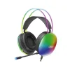 XO GE11 vezetékes fejhallgató 3,5 mm jack - USB-A fekete RGB mikrofonnal thumbnail