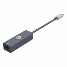 Mophie sivý RJ45 (samica) – USB-C (samec) ethernetový adaptér