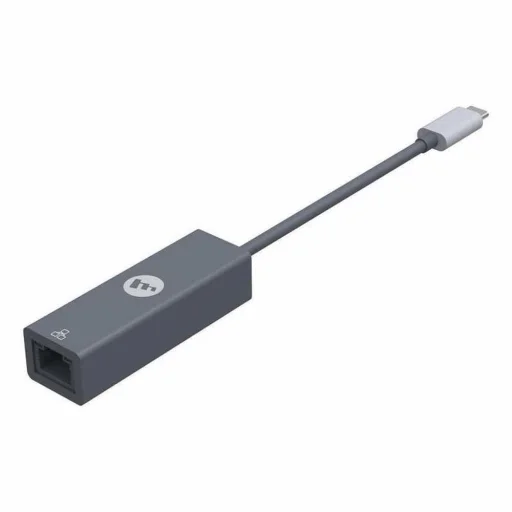Mophie sivý RJ45 (samica) – USB-C (samec) ethernetový adaptér - 1