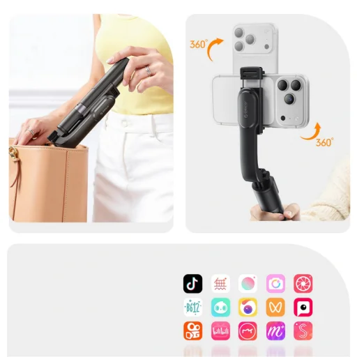 Bluetooth selfie tyč Orico SPV90, univerzálna, čierna - 3