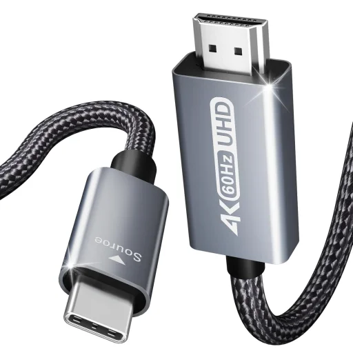 BENFEI USB-C–HDMI 4K 60Hz 0,9 m szürke kábel - 1