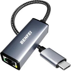 BENFEI USB-C - RJ45 adapter szürke