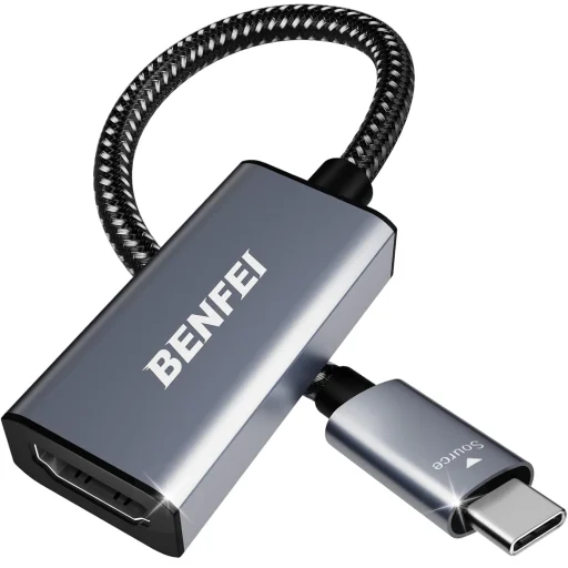 BENFEI USB-C – HDMI adaptér sivý - 1