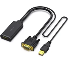 BENFEI adaptér VGA na HDMI s prenosom zvuku 1080p čierny