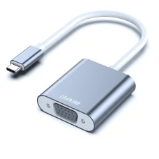 BENFEI USB-C - VGA adaptér sivý