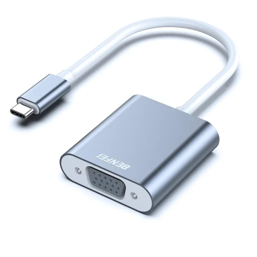 BENFEI USB-C - VGA adapter szürke - 1