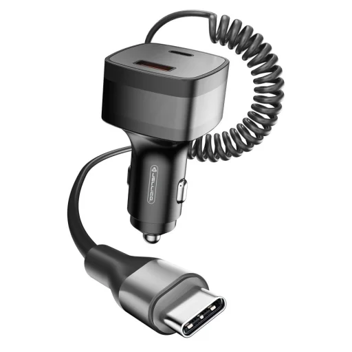 JELLICO HX13 nabíjačka do auta PD 30W 1xUSB-C + 1xUSB QC3.0 čierna - 1