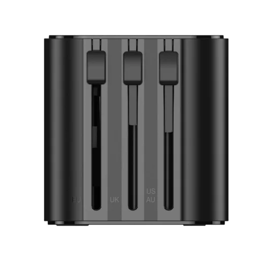 JELLICO univerzálny cestovný adaptér S7 Max 2500W čierny - 4