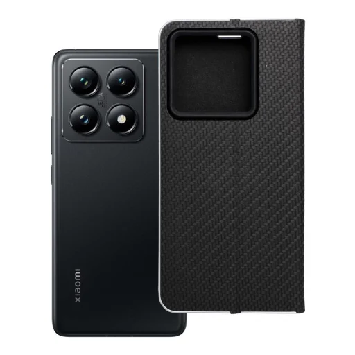 Xiaomi 14T Pro Luna Book flipové puzdro karbónovo čierne puzdro - 12