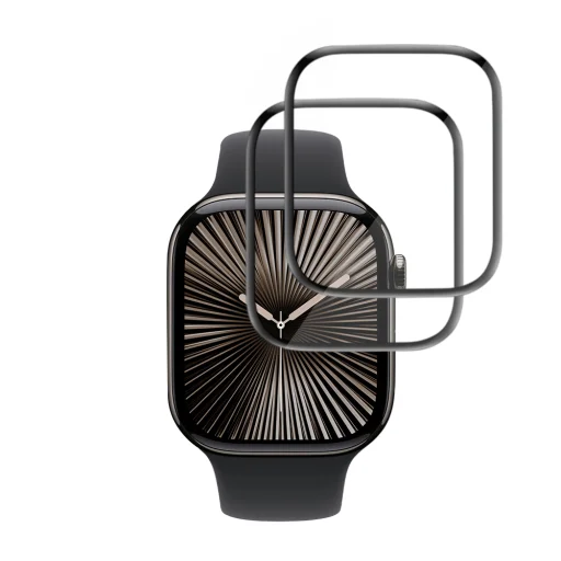 Apple Watch 10 (42mm) Čierne Techsuit - Nano Flex (2 pack) ochranné sklo - 2