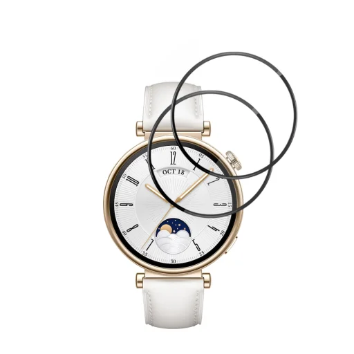 Huawei Watch GT 4 41mm Čierne Techsuit Nano Flex ochranné sklo (2 kusy) - 2