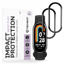 Xiaomi Mi Band 8 / 8 NFC / 9 / 9 NFC Čierne Techsuit Nano Flex (2 kusy) ochranné sklo
