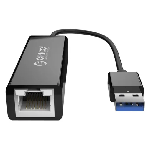 Orico UTJ-U3 1-gigabitová externá sieťová karta USB-A 3.0 - čierna - 5