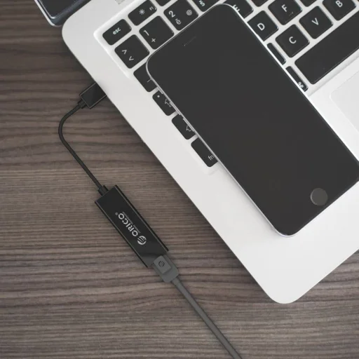 Orico UTJ-U3 1 Gigabites USB-A 3.0 Külső Hálózati Kártya - Fekete - 4
