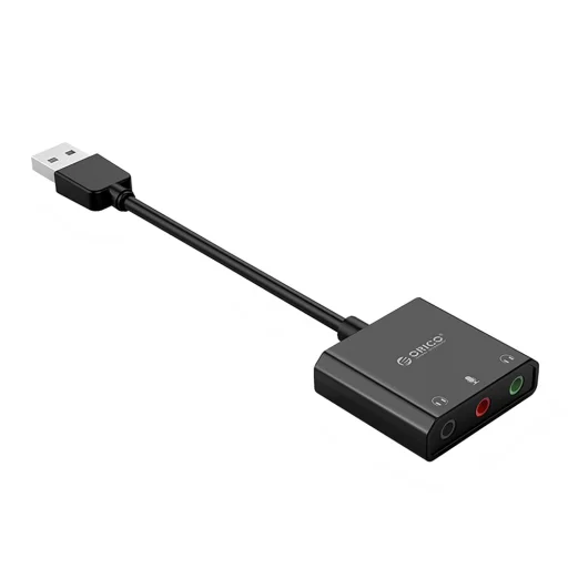 Orico SKT3 USB-A externá zvuková karta - čierna - 3