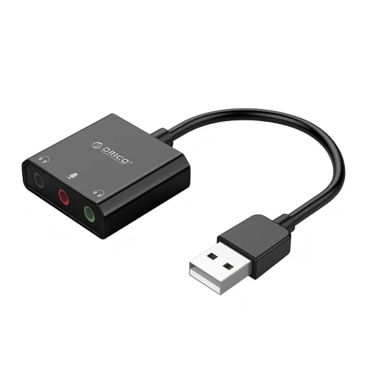 Orico SKT3 USB-A externá zvuková karta - čierna - 1
