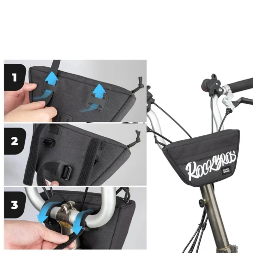 Rockbros G011 Flash Journey trapezoidál biciklis táska – fekete - 5