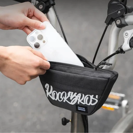 Rockbros G011 Flash Journey trapézová taška na bicykel – čierna - 4