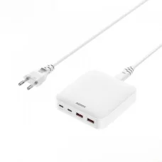 REMAX DONGFENG cestovný sieťový nabíjací adaptér USB-C 65 W RP-U183 GaN PD QC biely