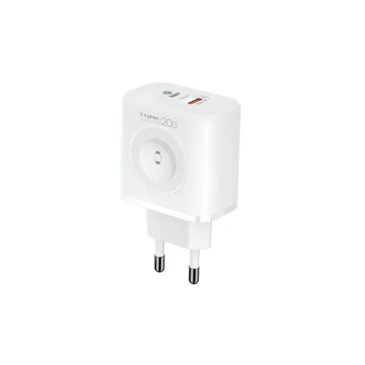 Biely T-PHOX T-PP20 GaN iWatch 3 v 1 sieťový USB-C nabíjací adaptér - 1