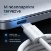 Alphajack USB-C USB-C 1MW- 60W dátový a nabíjací kábel biely 1m thumbnail