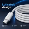Alphajack USB-C USB-C 1MW- 60W dátový a nabíjací kábel biely 1m thumbnail