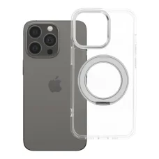 iPhone 13 Pro Átlátszó MagSafe-kompatibilis Frame Circle Stand tok