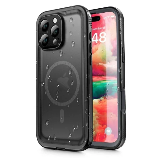 iPhone 16 Pro Shellbox Dot vodotesné puzdro kompatibilné s MagSafe, čierne - 1
